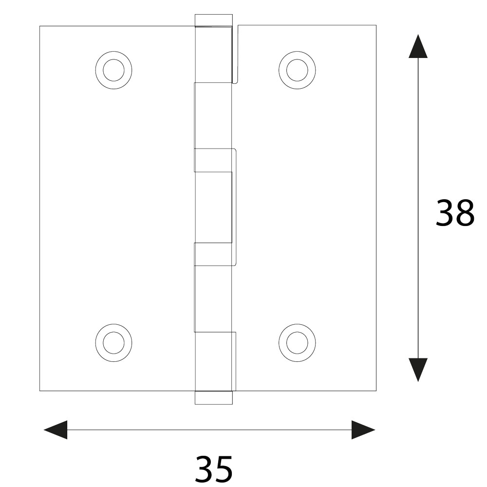 CERNIERA ACCIAIO ZINCATO ART.838 - immagine 1