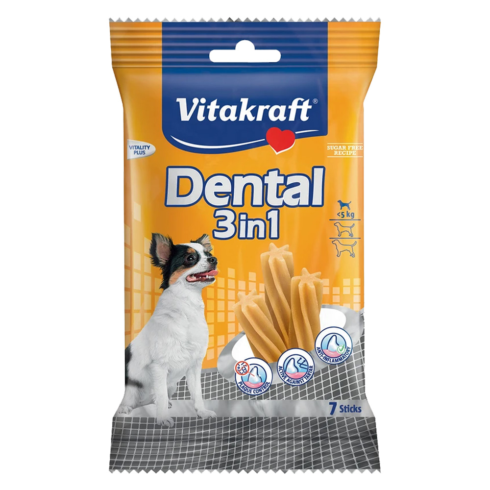 SNACK PER CURA DENTALE CANE 'DENTAL 3 IN 1' - immagine 1