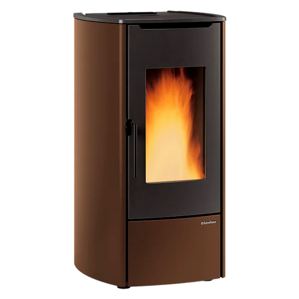 TERMOSTUFA A PELLET 'MARINA HIDRO H11' 14,8 kW - colore bronzo - immagine 1