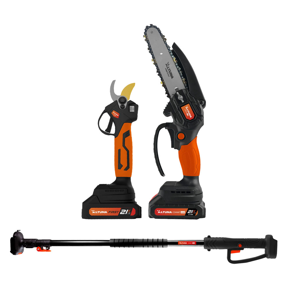 KIT POTATORE CON FORBICI A BATTERIA 'AFKIT' set 2 pezzi - immagine 1