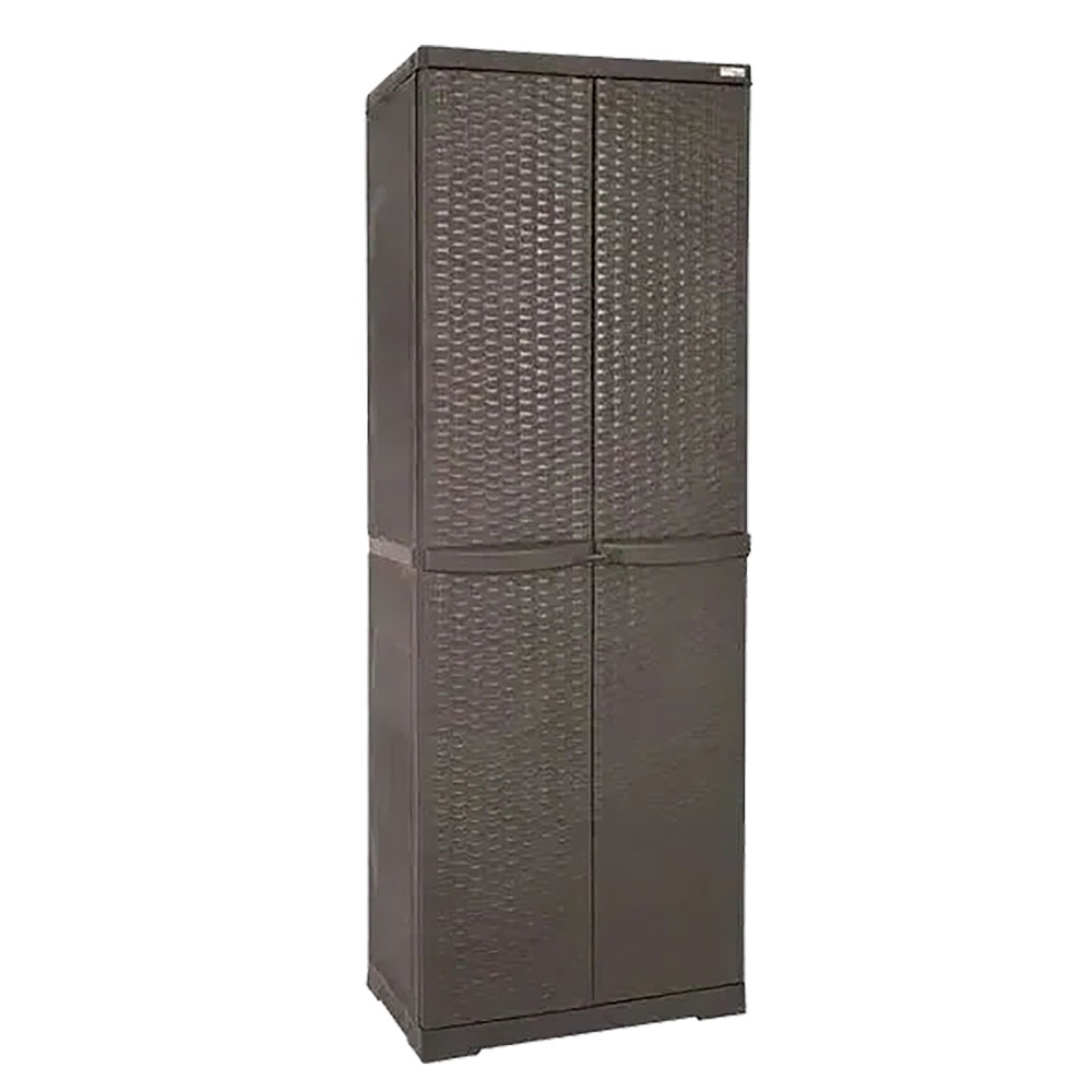 ARMADIO PORTASCOPE 'RATTAN WENGE' cm L 65x P 45x H 178 - immagine 1