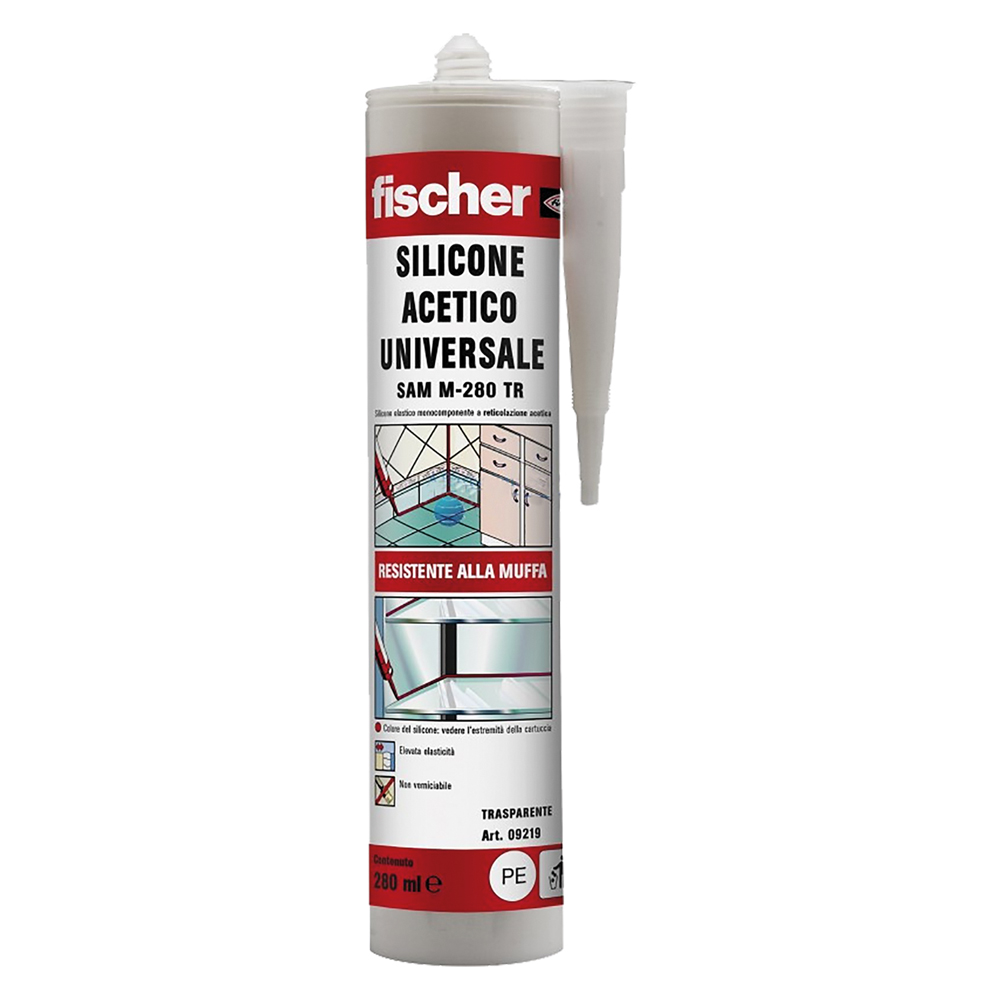SILICONE ACETICO UNIVERSALE - 25 Pezzi - immagine 1