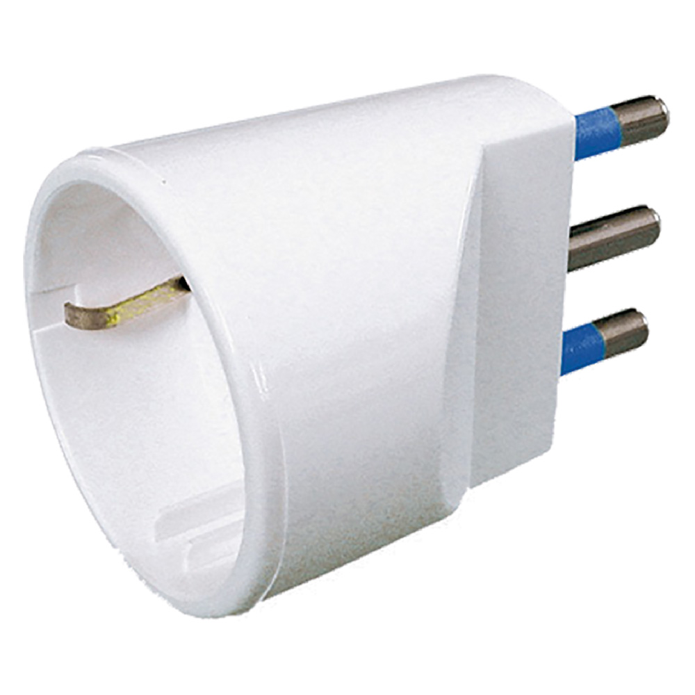 ADATTATORE SINGOLO art.CE14B - spina 2P + T 10A - scatola appendibile - 5 Pezzi - immagine 1
