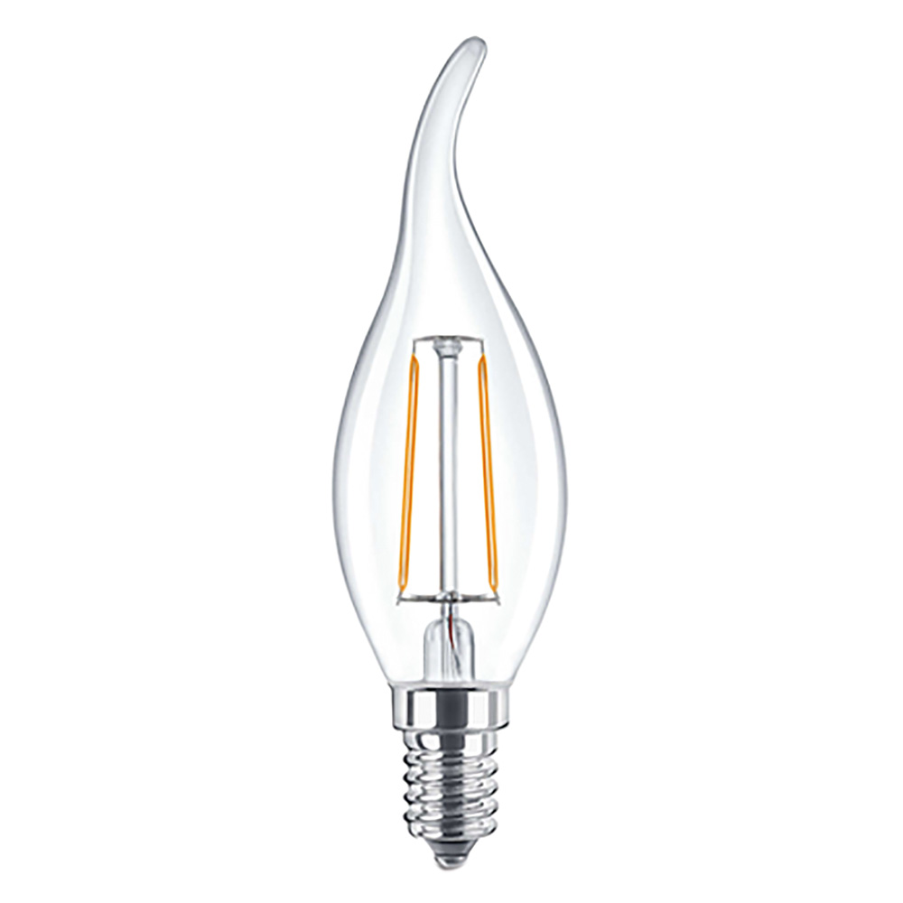 LAMPADA LED A FILAMENTO 'FIAMMA' CALDA 2700K 4W=35W E14 - 470 lm - 10 Pezzi - immagine 1