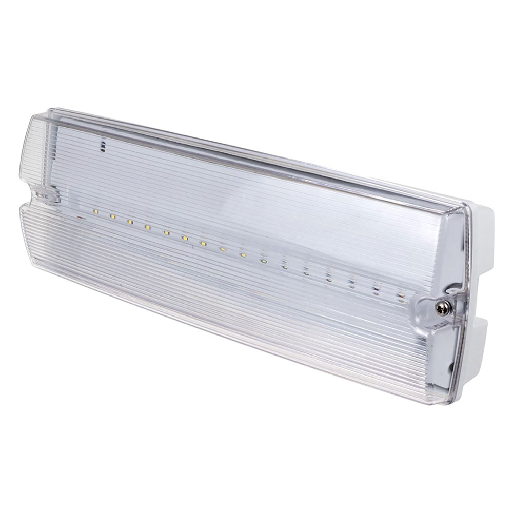 LAMPADA EMERGENZA DA PARETE 3W / 16 led - cm.34,6 x 10,7 x 6 - immagine 1