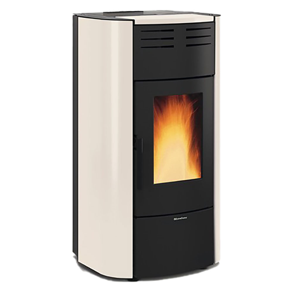 TERMOSTUFA A PELLET 'RAFFAELLA IDRO H18' 21,7 kW - colore avorio - immagine 1
