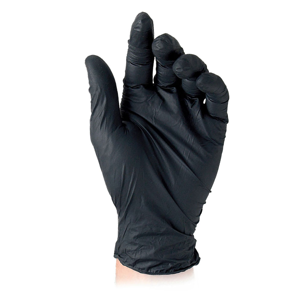 GUANTI NITRILE MONOUSO 'BLACK' - immagine 1