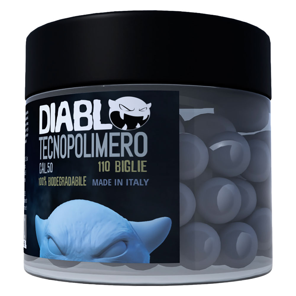 BIGLIE IN TECNOPOLIMERO PER PISTOLA MARCATORE A C02 calibro 50 - immagine 1