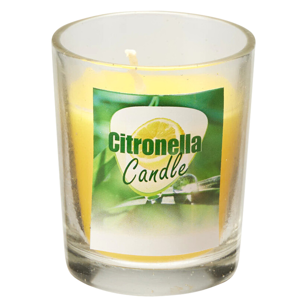 CANDELA ALLA CITRONELLA cm 5 x 6 - 12 Pezzi - immagine 1