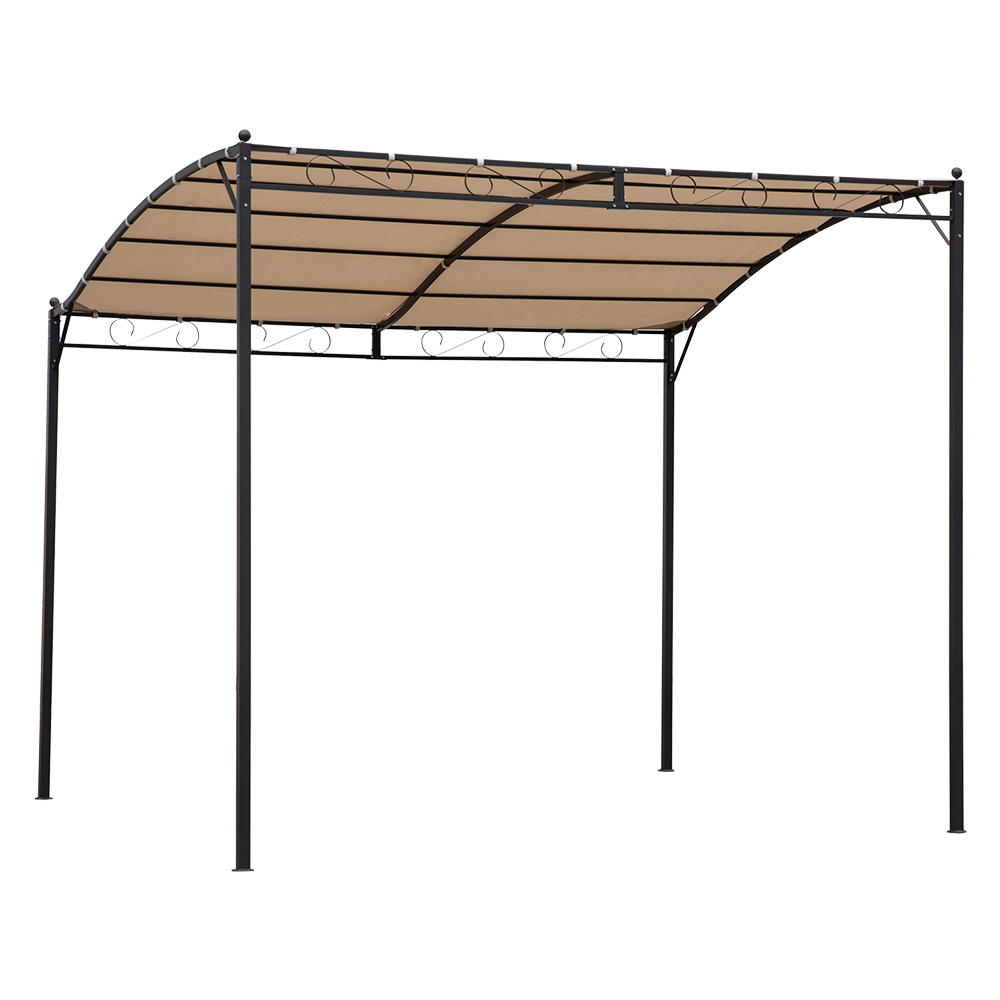 GAZEBO A PARETE 'HAVANA' mt 3 x 2,5 x h. 2,5 - telo ecru - immagine 1