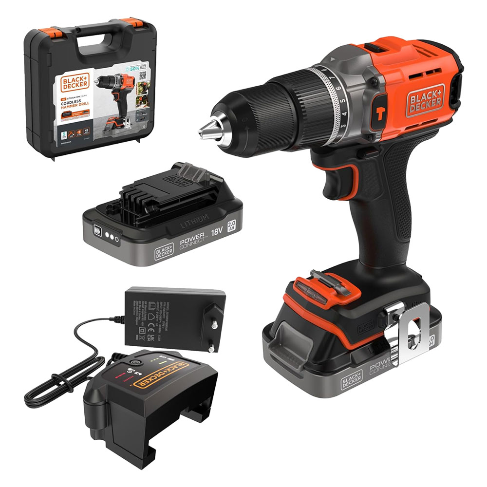 TRAPANO AVVITATORE A BATTERIA CON PERCUSSIONE 'BCD383D XK-QW' - immagine 1