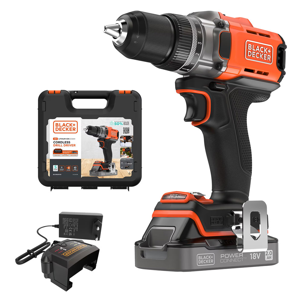 TRAPANO AVVITATORE A BATTERIA 'BCD382D1XK-QW' 18V - 2,0 ah Litio - immagine 1