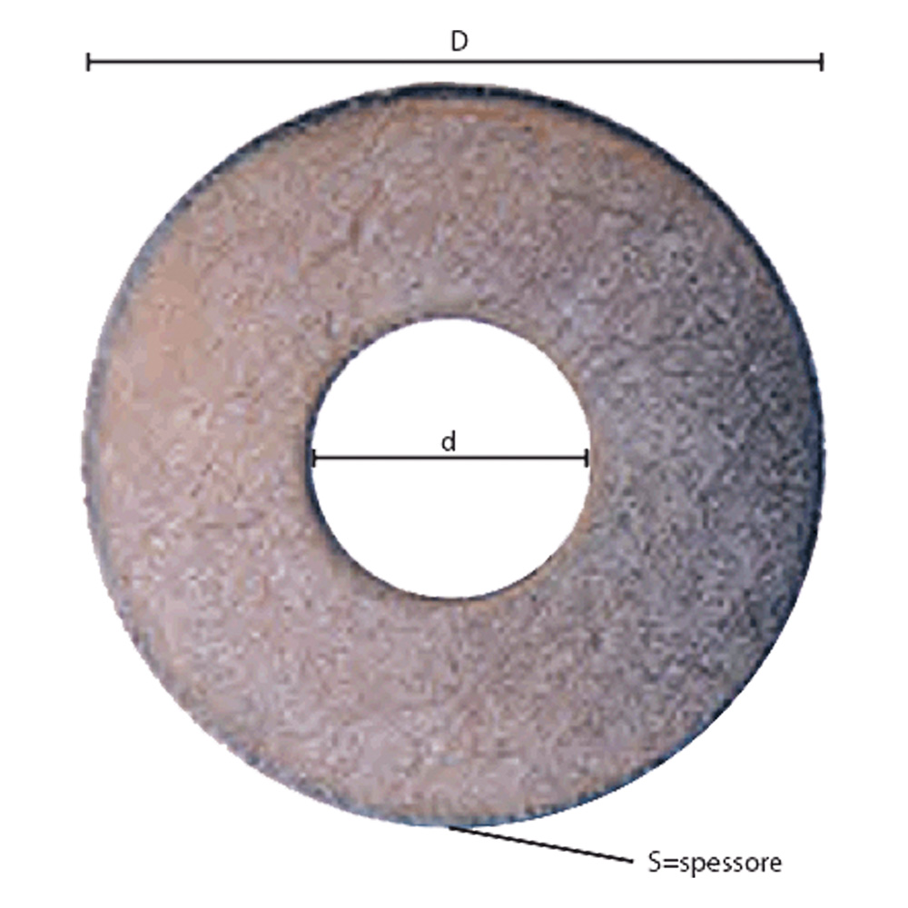 RONDELLA GREMBIALINA M 20 - 4,0 x 60 x 22 mm - (50 pezzi) - immagine 1