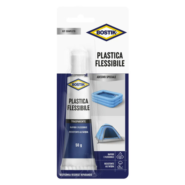 ADESIVO A CONTATTO 'PLASTICA FLESSIBILE' gr. 50 - 6 Pezzi
