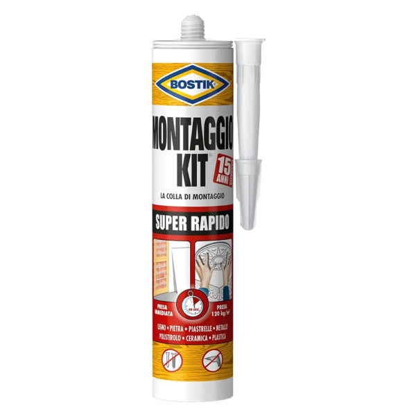 COLLA 'MONTAGGIO KIT' SUPER RAPIDO gr. 370 - 12 Pezzi